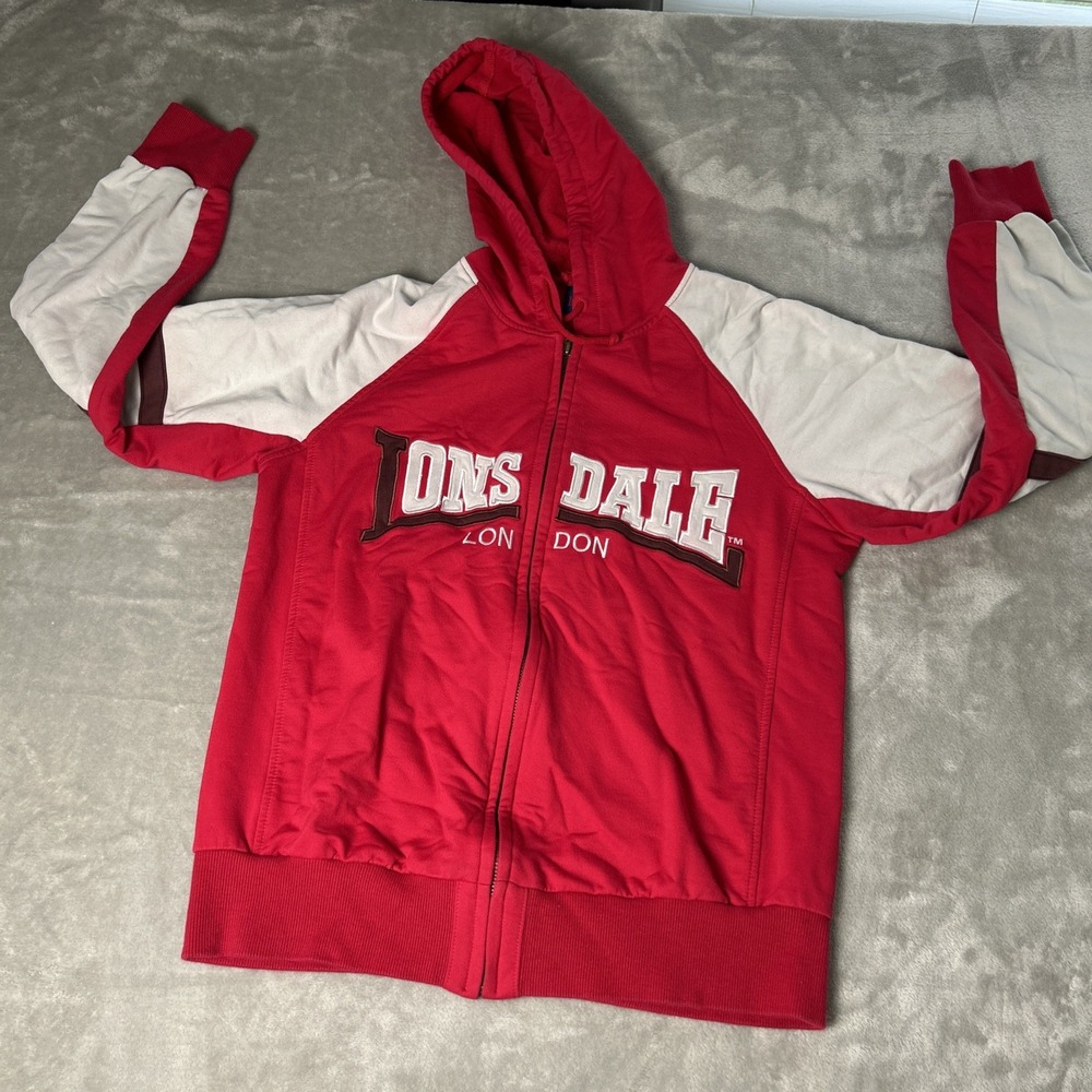 Lonsdale Men's Vintage Big Logo  Hoodie Size: M